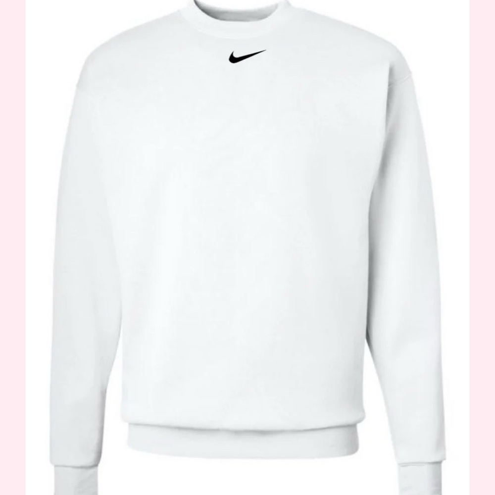 ☑️🚹Nike Men's Classic White Crewneck Sweater - Picture 5 of 17